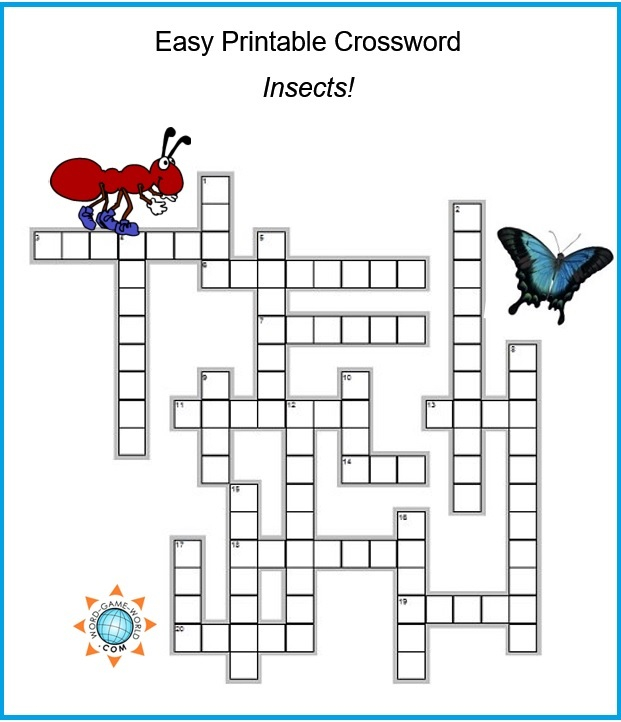 Intermediate Level Crossword Puzzles Printable With Answers