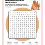 God Guided Abraham Word Search Children S Bible