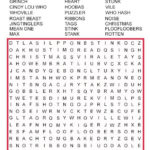 Grinch Word Search Game Hand Out This Fun Grinch