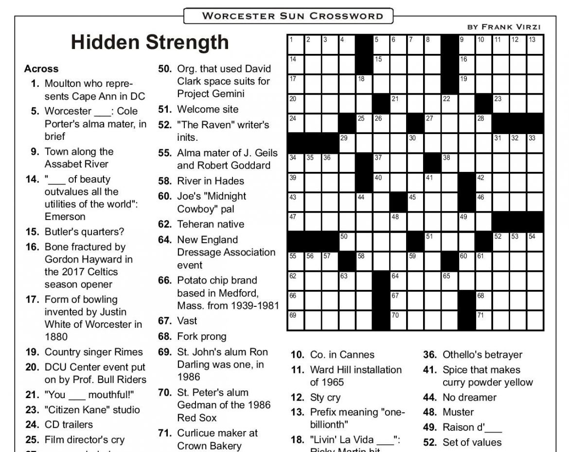 Printable Crossword Puzzles Pdf For Sun Nov.18 La Times
