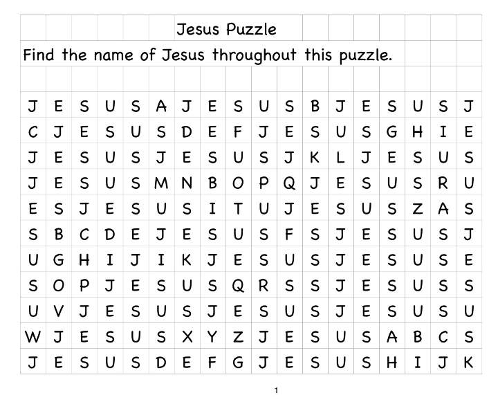 Free Printable Easter For Children's Church Crossword Puzzle