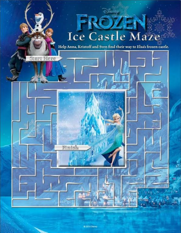 Kids N Fun 5 Puzzle Of Maze Frozen