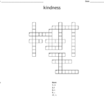 Kindness Crossword Puzzle Pdf Free Crossword Puzzles