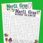 Mardi Gras Word Search Free Printable Activity For Mardi