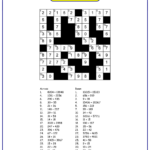 Math Crossword Puzzle Maker Free Printable Worksheets