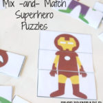 Mix Match Superheroes Activity For Kids School Time