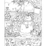 New Year S Day Hidden Picture Puzzle Coloring Page
