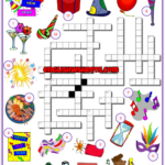 New Year S Eve ESL Crossword Puzzle Worksheet For Kids