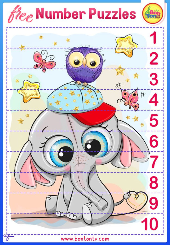Number Puzzles FREE Preschool Printables For Kids