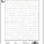 October Word Search Fall Words Halloween Words