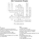 Old Testament People Crossword WordMint