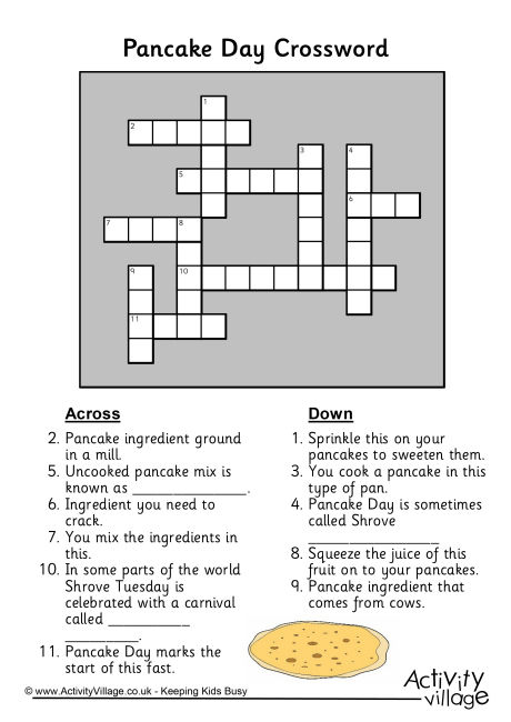 Printable Crossword Puzzles For Kids Parts Of The Computer