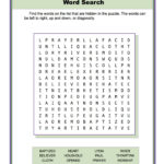 Paul Taught Lydia About Jesus Word Search Children S