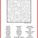 Paul The Apostle Bible Word Search Puzzle Free