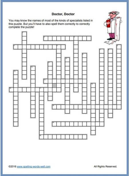 Free Printable Themed Crossword Puzzles 4th Of July