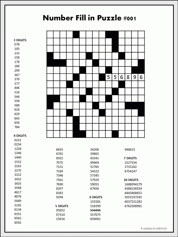 Printable Adult Crossword Puzzle