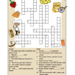 Printable Nutrition Crossword Puzzle Breakfast Free