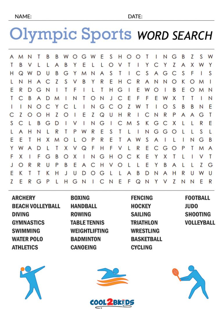 Crossword Puzzles Printable Sports