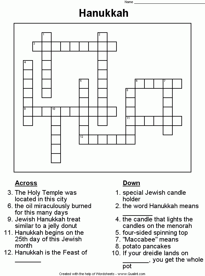Historical Heros Crossword Puzzle Free Printable For Kids