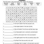 Solar System Word Search Worksheet Have Fun Teaching