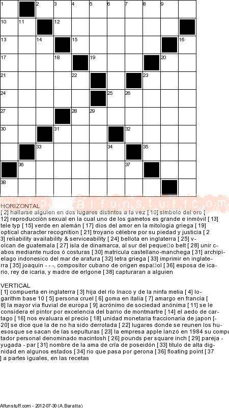 Free Printable Animal Crossword Puzzle