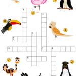 Study Birds Crossword Puzzle Free Printable Puzzle Games