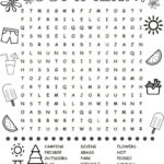 Summer Word Search Summer Words Coloring Pages For Kids