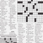 Tactueux Printable Sunday Crossword Puzzles KongDian