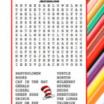 This Free Printable Dr Seuss Word Search Puzzle Has 18
