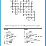 TV Crossword Puzzles