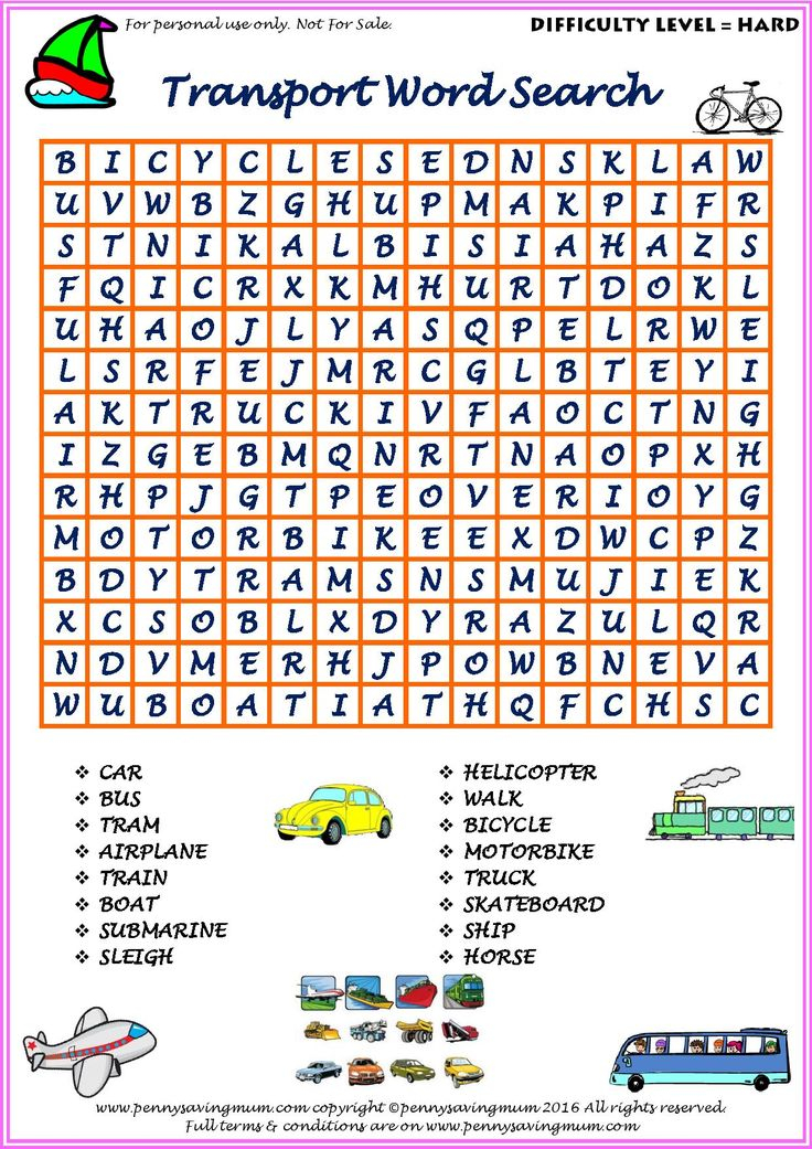 Crossword Puzzles For English Language Learners Printable
