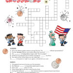 4 Th Of July Printable Crossword 4th Of July Activity