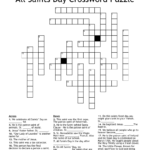 All Saints Day Crossword Puzzle WordMint