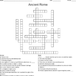 Ancient Rome Crossword Puzzle WordMint