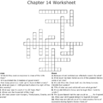 Chapter 14 Worksheet Crossword WordMint