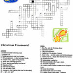Christmas Angel Crossword Puzzle Christmas Crossword