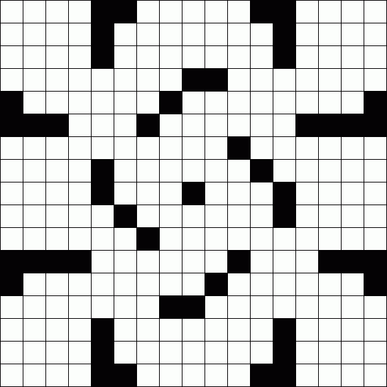 Printable Blank Crossword Puzzle Grids 17 X 17