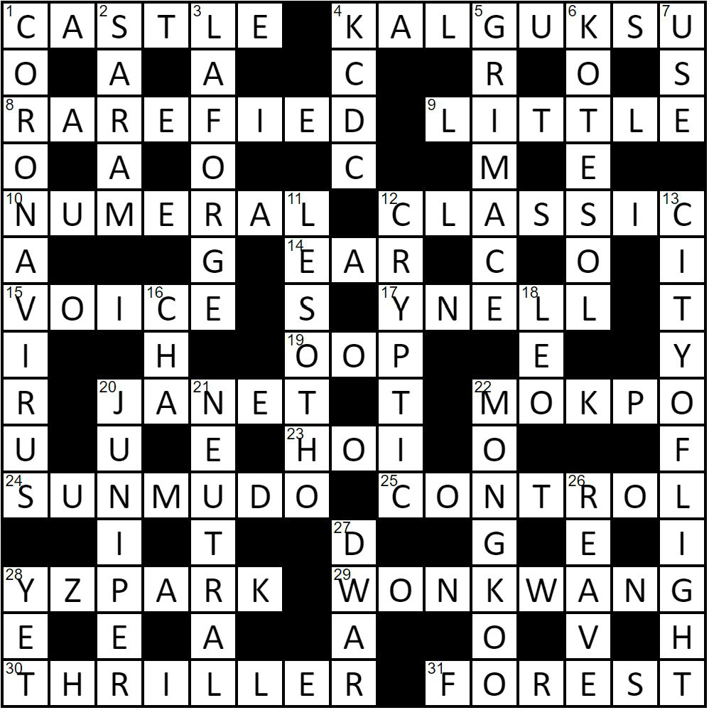 Printable Crossword Puzzles For April 30 2022