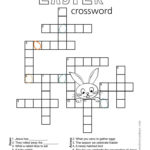 Easter Crossword Puzzle With Images Easter Crossword