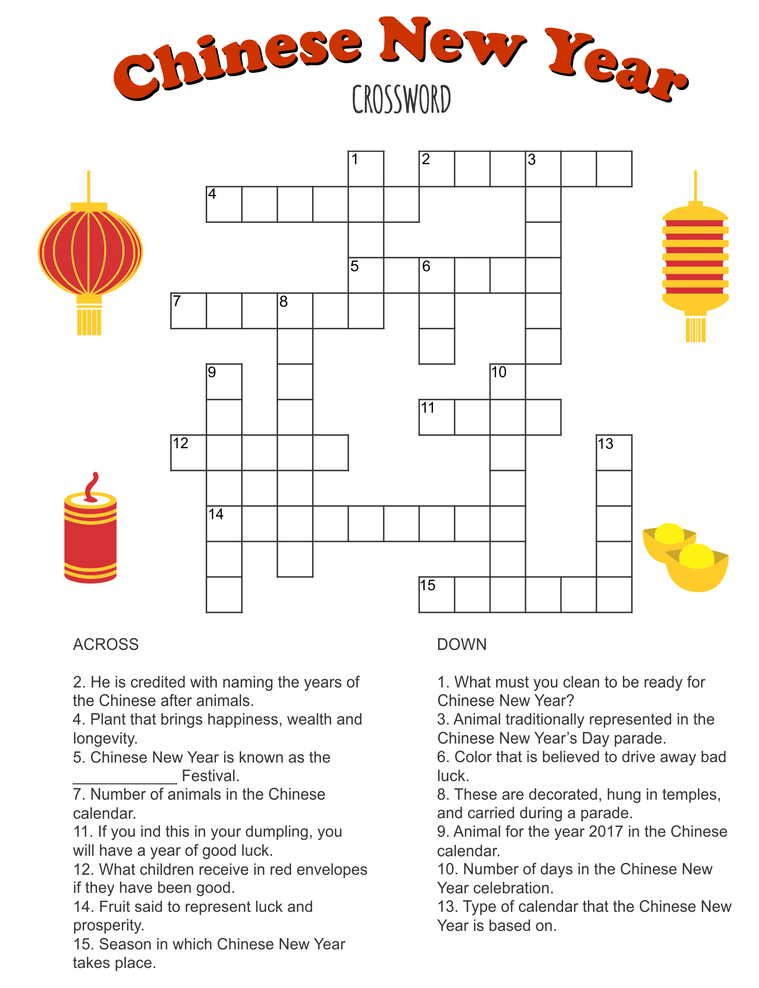 Free Easy Printable Crossword Puzzles For Kindergarten