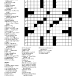 Free Large Print Crossword Puzzles Online Printable