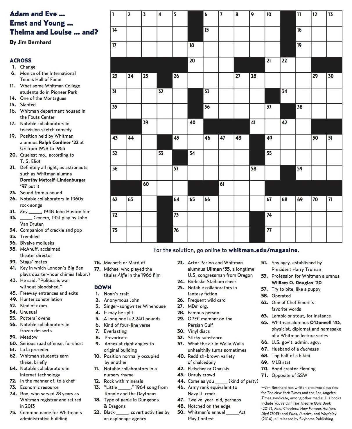 Seasonal Adult Crossword Puzzles Printable