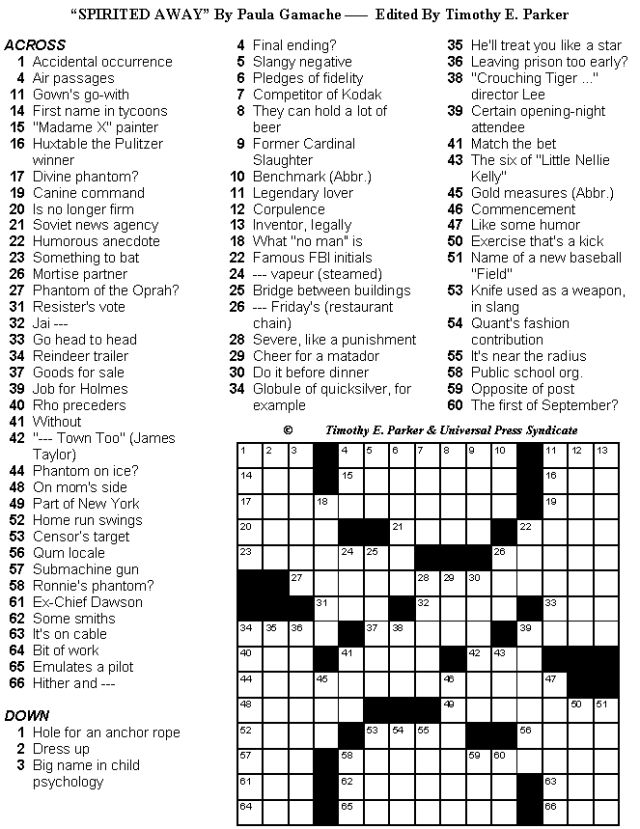 Verna Suit Http Freedailycrosswords.com Printable-crossword-puzzles