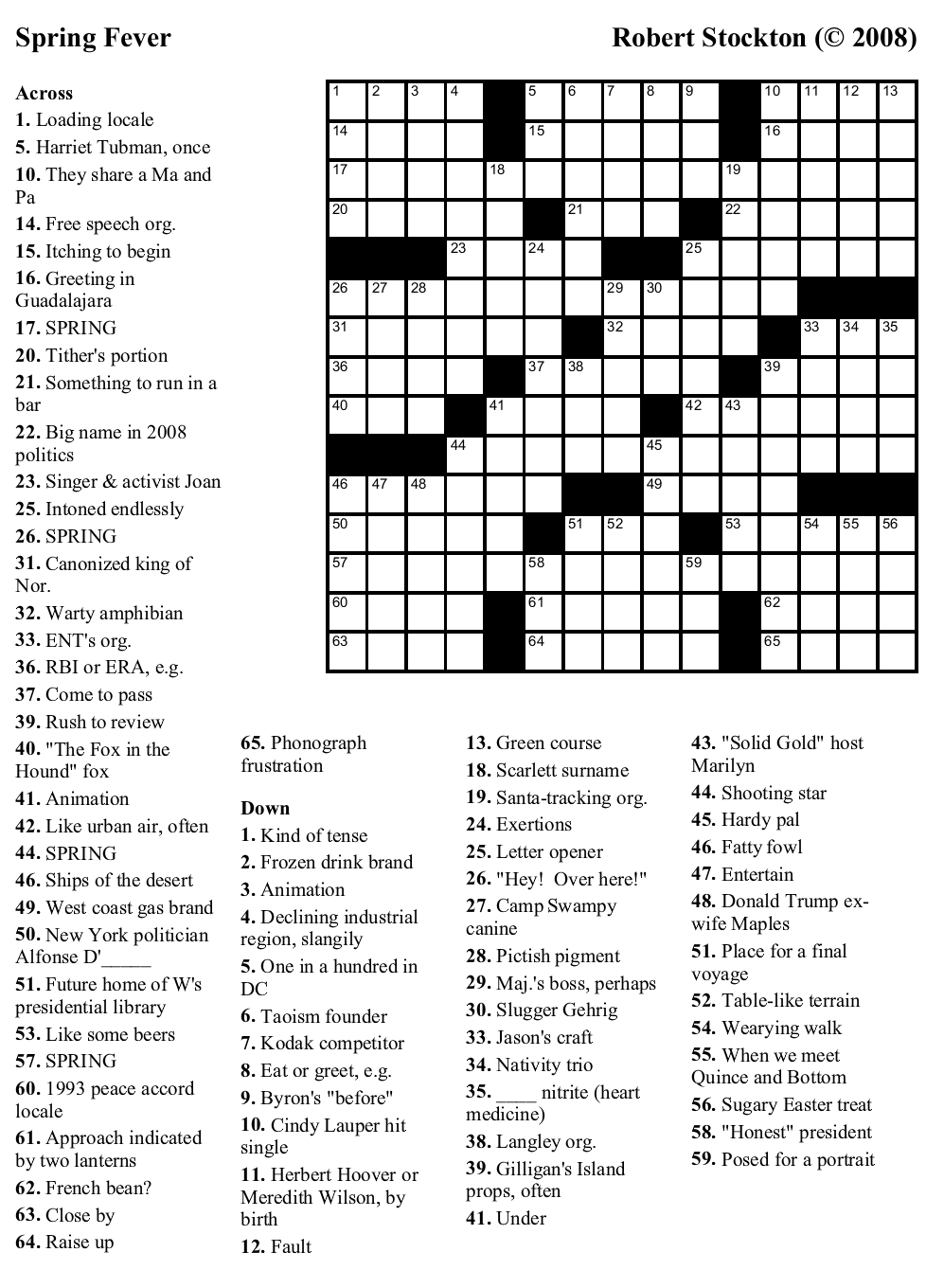 Free Printable Daily Universal Crossword Puzzle