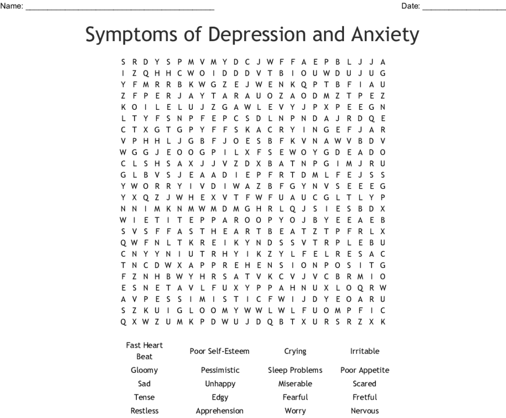 Free Printable Worksheets On Depression Db Excel
