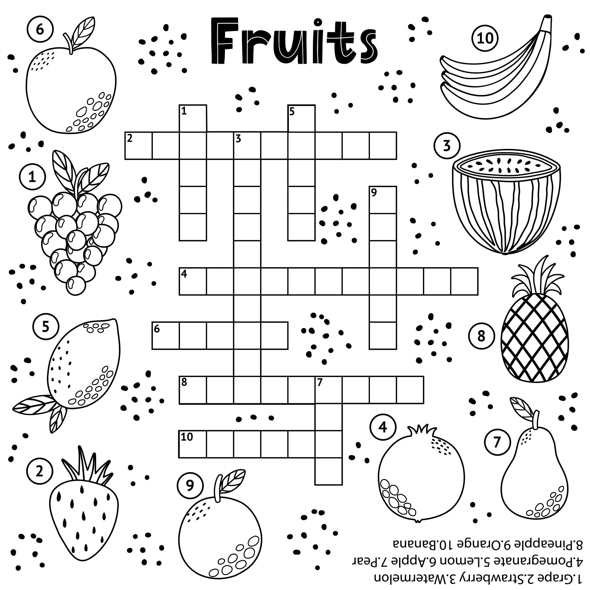 Printable Crossword Puzzle Books For Kids