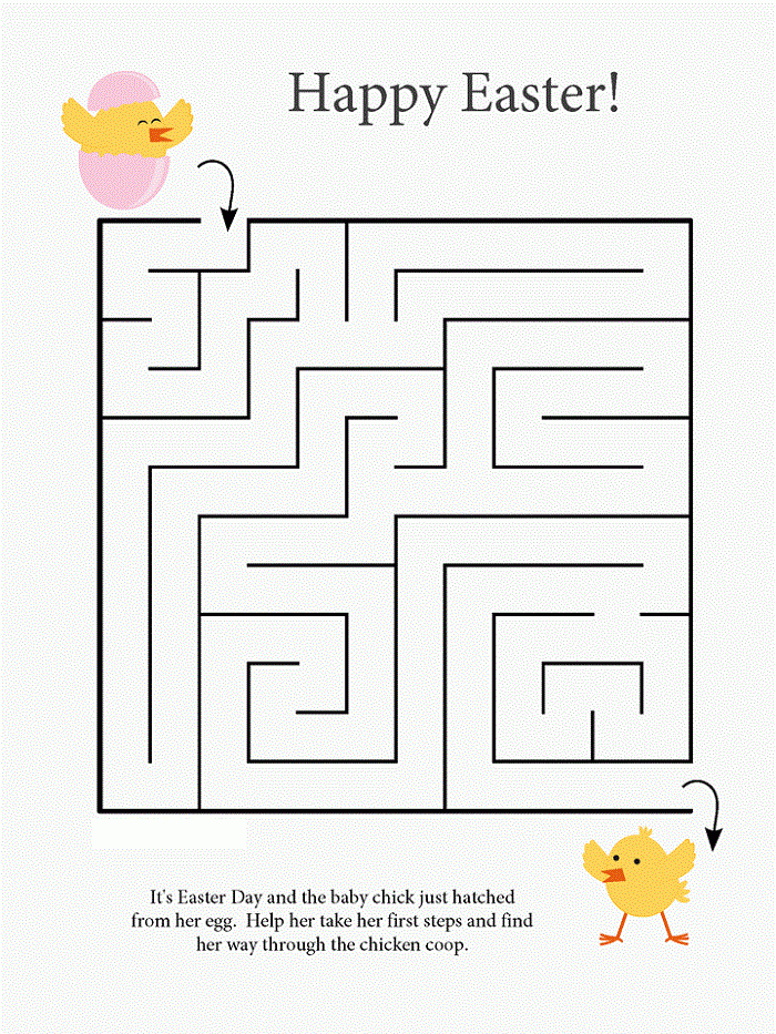 Kids Puzzles To Print Maze And Crossword Mazes For Kids