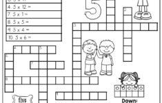 Multiplication Facts Crossword Puzzle Third Grade