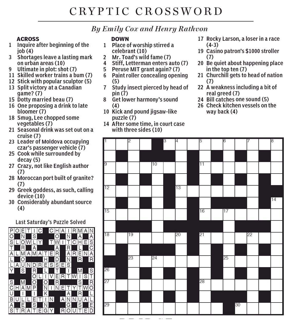 South Carolina Crossword Puzzle Printable