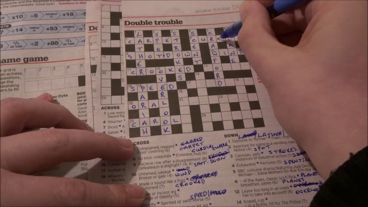 Double Trouble Crossword Puzzles Printable